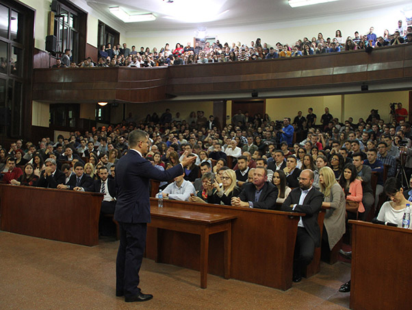 Jeremić Delivered a Lecture at the Belgrade Faculty of Law