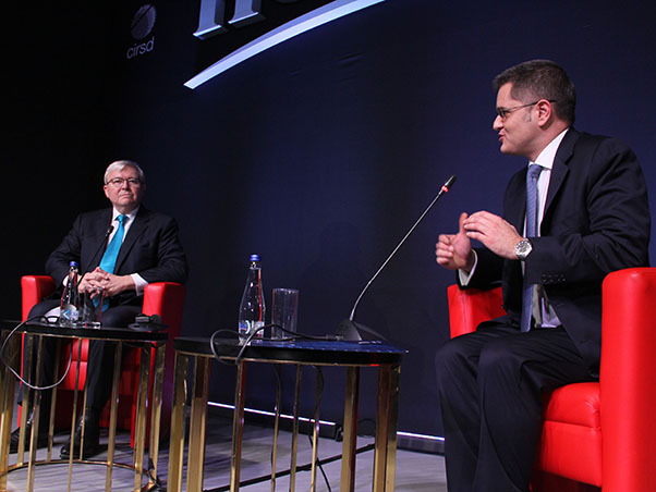 CIRSD Held a Discussion with Kevin Rudd in Belgrade